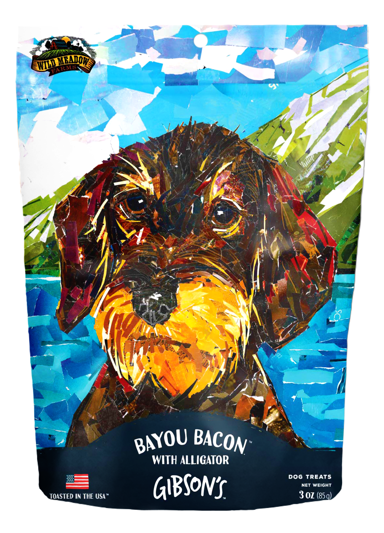 Gibson's Bayou Bacon with Alligator - Jerky Dog Treats